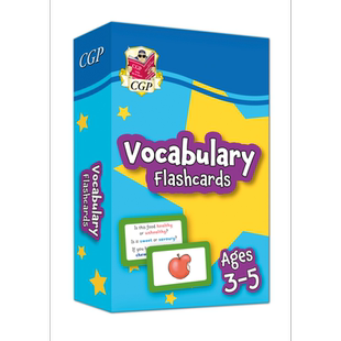 预售 英国原版CGP教辅 Vocabulary Flashcards for Ages 3-5 3-5岁儿童英语单词词汇卡片 进口图书【中商原版】
