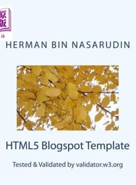 海外直订HTML5 Blogspot Template: Validated by validator.w3.org HTML5 Blogspot模板：通过验证程序验证。w3。组织