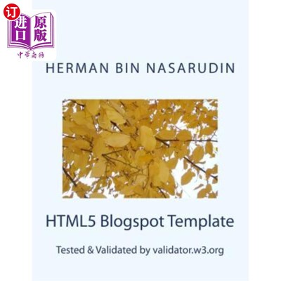 海外直订HTML5 Blogspot Template: Validated by validator.w3.org HTML5 Blogspot模板：通过验证程序验证。w3。组织