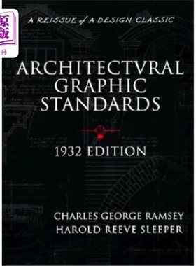 海外直订Architectural Graphic Standards for Architects, Engineers, Decorators, Builders  建筑制图标准第一版纸质版