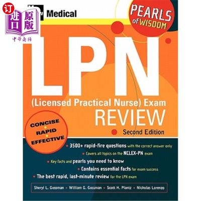 海外直订医药图书LPN (Licensed Practical Nurse) Exam Review: Pearls of Wisdom, Second Edition 执业护士考试回顾：智慧