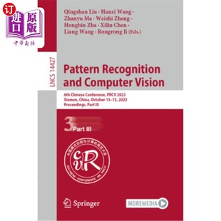 Conference Recognition 6th 海外直订Pattern Prcv Pattern Computer Xiam and Vision 2023 Chinese
