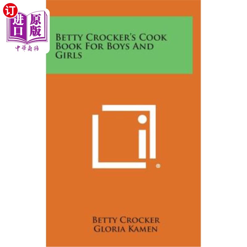 海外直订Betty Crocker's Cook Book for Boys and Girls贝蒂·克罗克的男孩女孩烹饪书