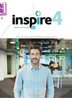 预售 【法文版】青少儿法语教材 学生用书 B2 Inspire - Methode de FLE 法文原版 Collectif【中商原版】