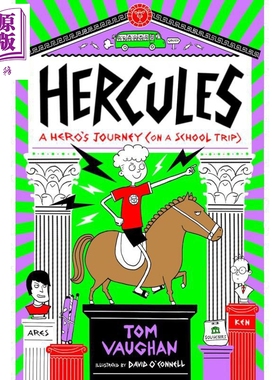 赫拉克勒斯 英雄之旅 Hercules 2 Hercules A Heros Journey on a School Trip 英文原版 插图丰富的幽默小说故事【中商原版?
