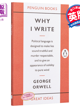 预售 乔治·奥威尔：我为什么要写作 英文原版 Penguin Great Ideas : Why I Write George Orwell【中商原版】