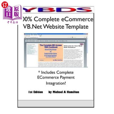 海外直订100% Complete Ecommerce VB.Net Website Template 100%完整的电子商务VB。Net网站模板