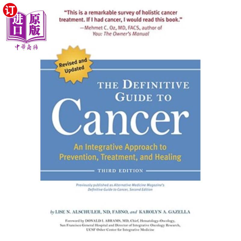 海外直订医药图书The Definitive Guide to Cancer: An Integrative Approach to Prevention, Treatment 癌症的权威指南:预
