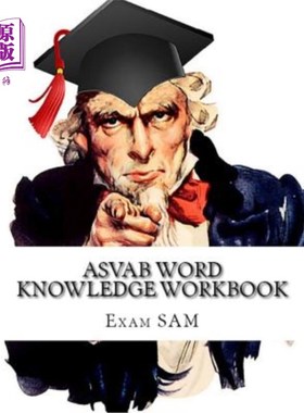 海外直订ASVAB Word Knowledge Workbook: Review of ASVAB Vocabulary and Word Knowledge Pra ASVAB词汇知识手