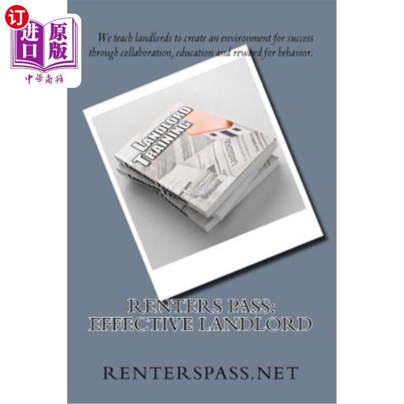 海外直订Renters Pass: Effective Landlord 租客通行证：有效房东