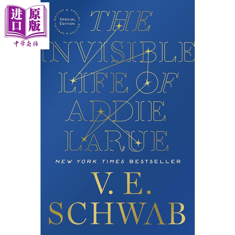 预售 艾迪 拉鲁的隐形生活 特别版 The Invisible Life of Addie Larue Special Edition 英文原版 V E Schwab 奇幻小说【中商原版