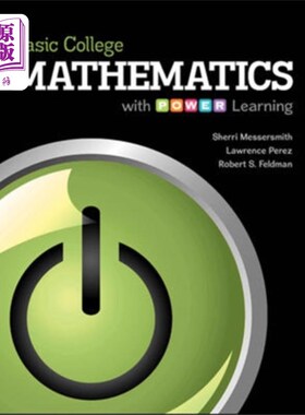 海外直订Basic College Mathematics with P.O.W.E.R. Learni... 大学基础数学与P.O.W.E.R.学习