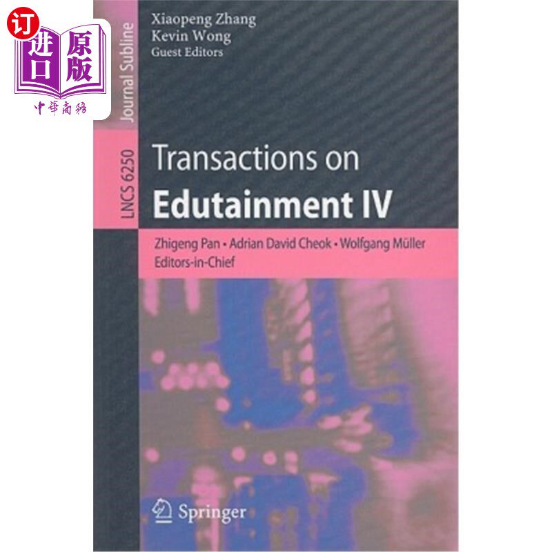 海外直订Transactions on Edutainment IV 《寓教于乐学报