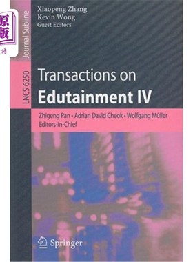 海外直订Transactions on Edutainment IV 《寓教于乐学报