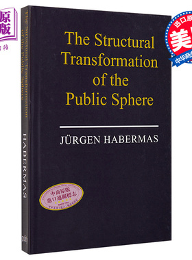 预售 哈贝马斯 公共领域的结构转型 The Structural Transformation Of The Public Sphere An Inquiry 英文原版 Jurgen Habermas