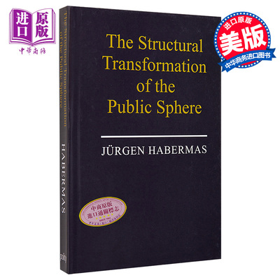 预售 哈贝马斯 公共领域的结构转型 The Structural Transformation Of The Public Sphere An Inquiry 英文原版 Jurgen Habermas