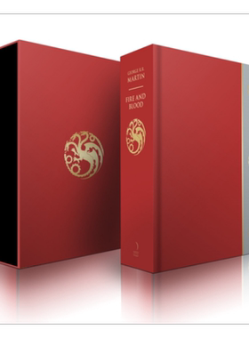 权力的游戏前传 龙之家族原著 血与火 豪华函套珍藏版 Fire and Blood 英文原版 可搭冰与火之歌全套