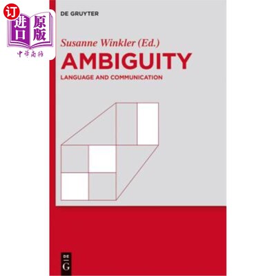 海外直订Ambiguity: Language and Communication 模棱两可