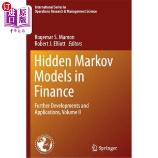 隐马尔可夫模型 Applications Markov Models Volume Further Finance 金融学中 海外直订Hidden Developments and