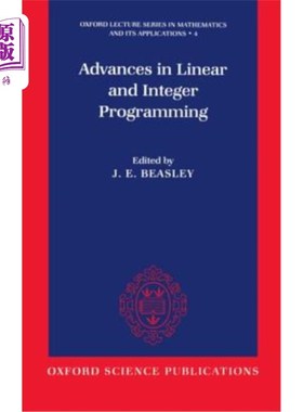 海外直订Advances in Linear and Integer Programming 线性与整数规划研究进展