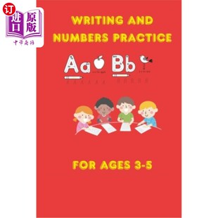 Practice ages 海外直订Writing 5岁 Numbers 写作和数字练习 and