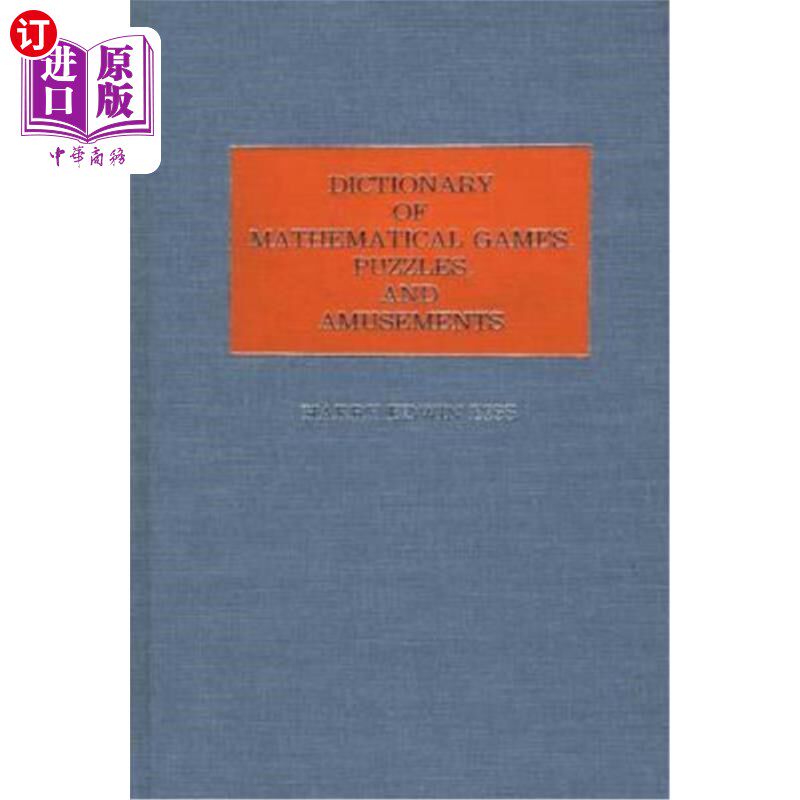 海外直订Dictionary of Mathematical Games, Puzzles, and Amusements 字典的数学游戏,谜题,和娱乐