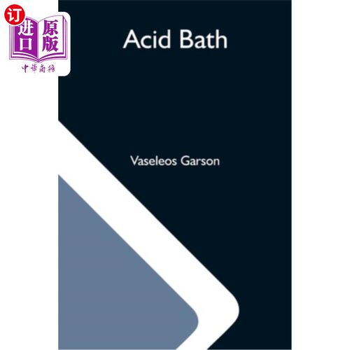 海外直订Acid Bath 酸浴