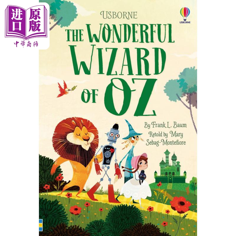 预售儿童文学插画版:绿野仙踪The Wonderful Wizard of Oz英文原版儿童章节书经典儿童文学精装故事书独立阅读读物【中商原版】