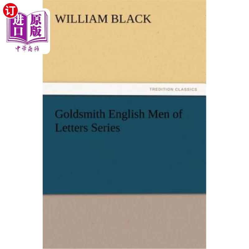 海外直订Goldsmith English Men of Letters Series 戈德史密斯英国文学家系列
