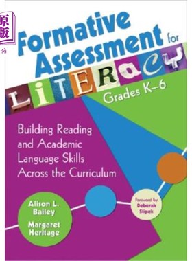 海外直订Formative Assessment for Literacy, Grades K-6: Building Reading and Academic Lan K-6年级识字形成性评估：在