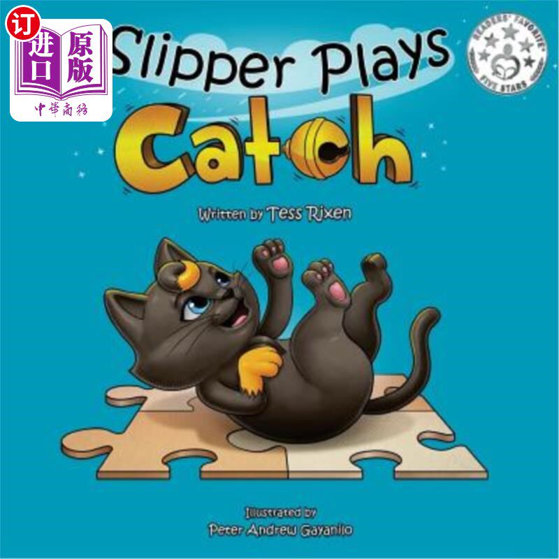 海外直订Slipper Plays Catch 拖鞋在抓