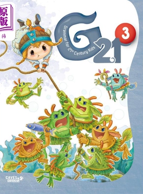 敦煌书局少儿英语教辅童书 21世纪儿童图像语法3级 G21 Student Book 3 (with Caves WebSource) 少儿英语配答案【中商原版】