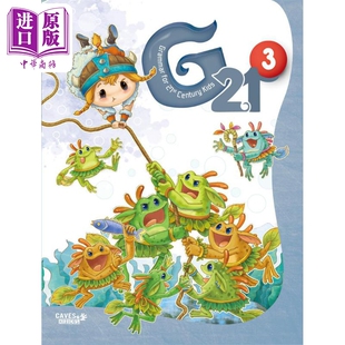 敦煌书局少儿英语教辅童书 21世纪儿童图像语法3级 G21 Student Book 3 (with Caves WebSource) 少儿英语配答案【中商原版】