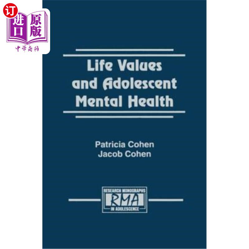 海外直订Life Values and Adolescent Mental Health 人生价值观与青少年心理健康