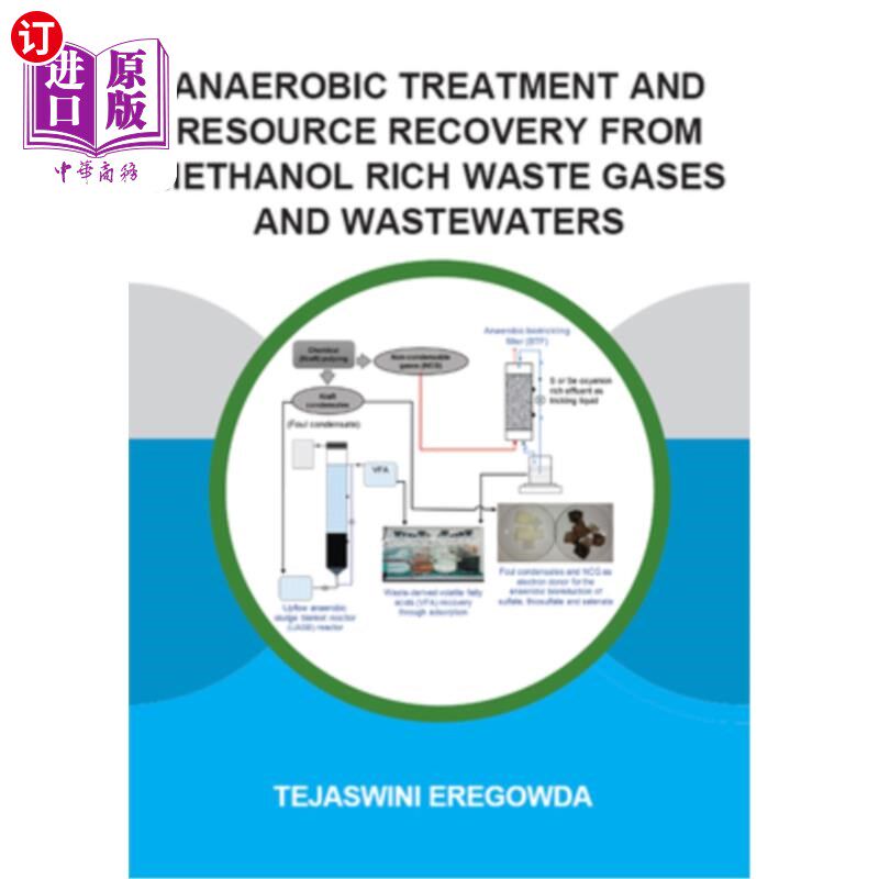 海外直订Anaerobic Treatment and Resource Recovery from Methanol Rich Waste Gases and Was 富甲醇废气废水的厌氧处理及