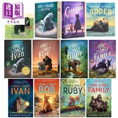 纽伯瑞 动物四部曲Katherine Applegate The One and Only Ivan Bob Family Ruby 只有一个伊凡 鲍勃 英文原版书【中商原版】