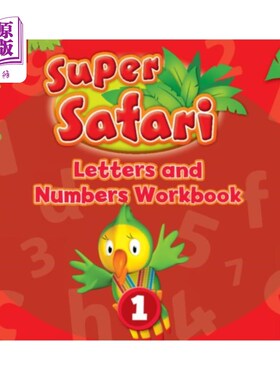 海外直订Super Safari American English Level 1 Letters an... 超级Safari美式英语1级字母和数字练习册