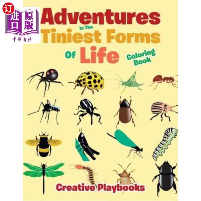 海外直订Adventures in the Tiniest Forms of Life Coloring Book 《生命最微小形式的历险记》