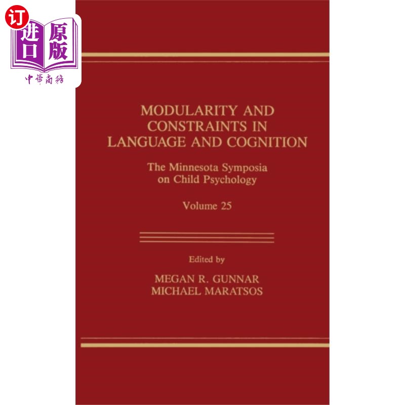 海外直订Modularity and Constraints in Language and Cogni... 语言与认知中的模块化与约束