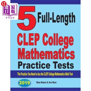 CLEP CLEP大学数学实践 5个完整 The Full Length You Mathematics College 海外直订5 Practice Need Tests