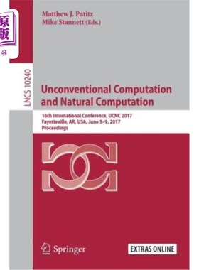 海外直订Unconventional Computation and Natural Computation: 16th International Conferenc 非常规计算与自然计算:第16