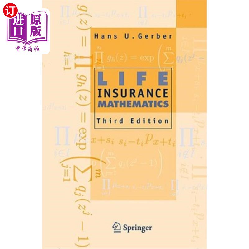 海外直订Life Insurance Mathematics 人寿保险数学