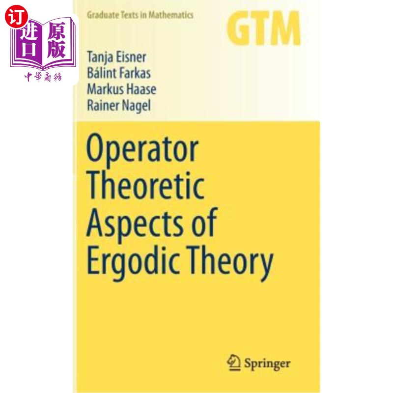 海外直订Operator Theoretic Aspects of Ergodic Theory 遍历理论的算子理论方面