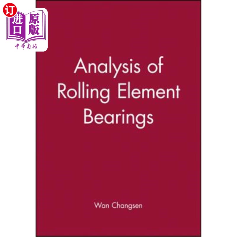 海外直订Analysis of Rolling Element Bearings 滚动轴承分析