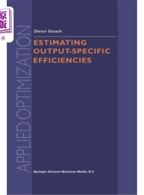海外直订Estimating Output-Specific Efficiencies 估算产出比效率