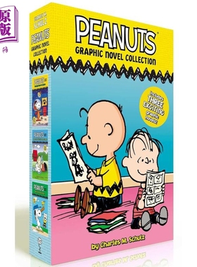 桥梁漫画 史努比的故事 Peanuts Graphic Novel Collection Boxed Set 图画图像小说 幽默漫画故事 英文原版读物【中商原版】