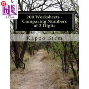 海外直订200 Worksheets- Comparing Numbers of 2 Digits: Math Practice Workbook 200份工作表-比较两位数：数学练习册