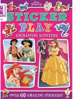 海外直订Disney Princess: Sticker Play Enchanting Activit... 迪士尼公主:贴纸游戏迷人的活动