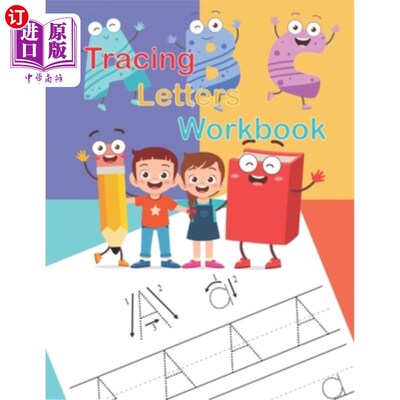 海外直订Tracing Letters Workbook: A Fun Book to Practice Writing for Kids 追踪信件练习册：一本有趣的儿童写作练习册