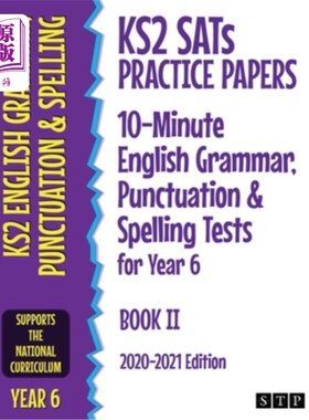 海外直订KS2 SATs Practice Papers 10-Minute English Grammar, Punctuation and Spelling Tes KS2 SATs练习